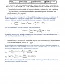 CÁLCULOS DE CONCENTRACIÓN COMBINADOS CON DENSIDAD