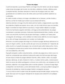 CUENTOS: El saco de pulgas. Página 1