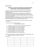 CONTRATO DE SOCIEDAD PRIVADO