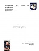 La corrupción en Guatemala