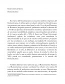 Ensayo de Literatura Romanticismo