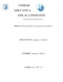 Ensayo del libro “la casa de los espíritus”