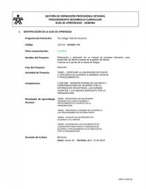 Elaboración y aplicación de un manual de procesos interactivo, para desarrollar las labores propias de la gestión del talento. Página 1