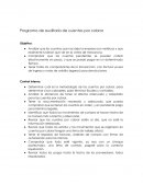 Programa de auditoría de cuentas por cobrar