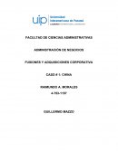 FUSIONES Y ADQUISICIONES CORPORATIVA CASO # 1: CHINA