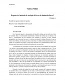 Reporte del método de trabajo del área de laminado línea 1