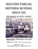 SEGUNDO PARCIAL HISTORIA MUNDIAL SIGLO xix
