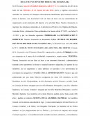 Acta constitutiva y estatutos de la liga central de beisbol de el Tocuyo municipio Moran del Estado Lara