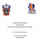 Determinación voltamperometría de acetaminofén