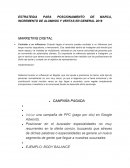 ESTRATEGIA PARA POSCIONAMIENTO DE MARCA, INCREMENTO DE ALUMNOS Y VENTAS EN GENERAL 2018