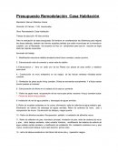 Presupuesto Remodelación Casa Habitación