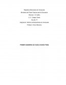 Ensayo primer gobierno de Сhávez