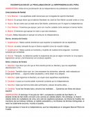 ESCENIFICACION DE LA PROCLAMACIÓN DE LA INPEPENDENCIA DEL PERU