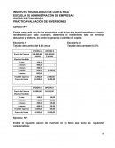 PRÁCTICA VALUACIÓN DE INVERSIONES