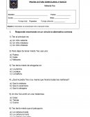 PRUEBA LECTURA DOMICILIARIA 1º BASICO Valiente Teo