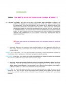 Los retos de la lectura en la era del internet