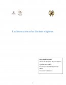 La alimentación en las distintas religiones