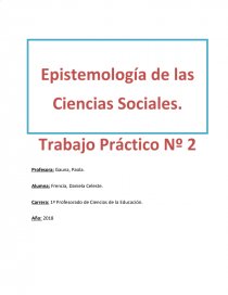 “EPISTEMOLOGÍAS ALTERNATIVAS. PRIMERA PARTE: LA EPISTEMOLOGÍA DE KUHN”. Página 1