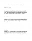 Demanda del consumidor: teoría de la utilidad