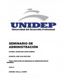 CONCLUSIÓN DE SEMANARIO DE ADMINISTRACIÓN DE EMPRESAS
