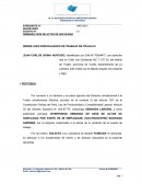 DEMANDA CESE DE ACTOS DE HOSTILIDAD