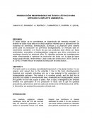 PRODUCCIÓN RESPONSABLE DE ÁCIDO LÁCTICO PARA MITIGAR EL IMPACTO AMBIENTAL