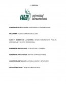 GEN200 FUNDAMENTOS PARA EL APRENDIZAJE Y EL ÉXITO PROFESIONAL