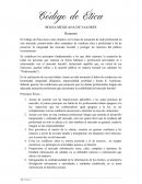 RESUMENES CODIGO DE ETICA DE INSTITUCIONES BANCARIAS
