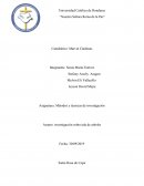 Métodos y técnicas de investigación Asunto: investigación sobre tala de arboles