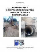 Informe pozo tubular