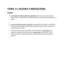 PLEURA Y MEDIASTINO