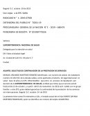 SOLICITUD DE CONTINUACION DE LA PRESTACION DE SERVICIOS