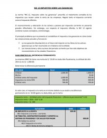 NIC 12 IMPUESTOS SOBRE LAS GANANCIAS. Página 1