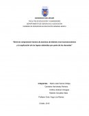 Nivel de comprensión lectora de alumnos de distinto nivel socioeconómico y la explicación de los logros obtenidos por parte de los docentes