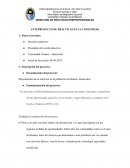 ANTEPROYECTO DE PRÁCTICAS EN LA COMUNIDAD