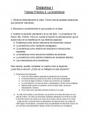 Didáctica. Trabajo Práctico 2: La enseñanza