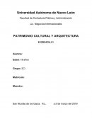 PATRIMONIO CULTURAL Y ARQUITECTURA EVIDENCIA #1