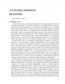 La última profecía de Daniel