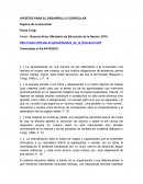 Aportes para el desarrollo curricular