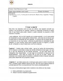 Ensayo del libro: crear o morir