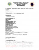 Historia clinica de aparato respiratorio