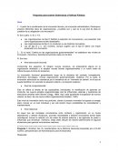 Preguntas para examen Gobernanza y Políticas Públicas