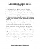 LAS REDES SOCIALES UN PELIGRO LATENTE