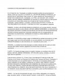 Reconocimiento de pago y adeudo