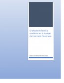El efecto de la crisis crediticia en la liquidez del mercado financiero