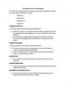 Conceptos Clave Farmacología