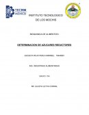 BIOQUIMICA DE ALIMENTOS I DETERMINACION DE AZUCARES REDUCTORES