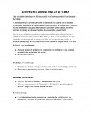 Accidente laboral en las alturas