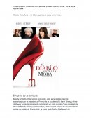 Trabajo practico: Articulación de la película “El diablo viste a la moda”, con la teoría vista en clase