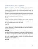 Diseño del servicio al cliente en venta de cosméticos